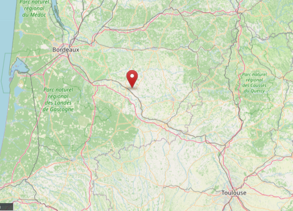 virazeil entre toulouse et bordeaux